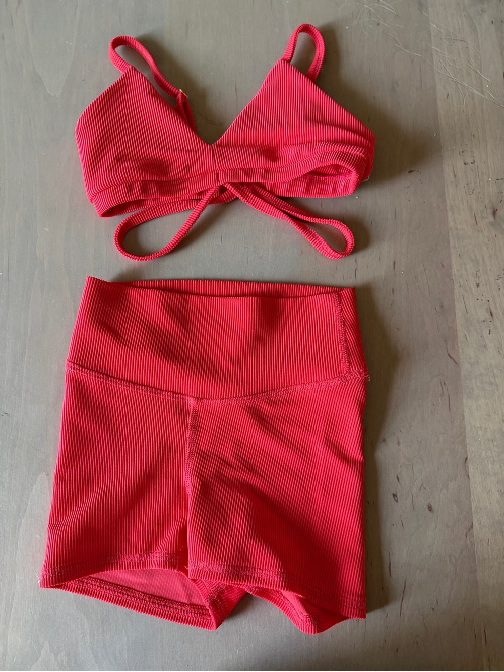 Five Red Ribbed Set - YL